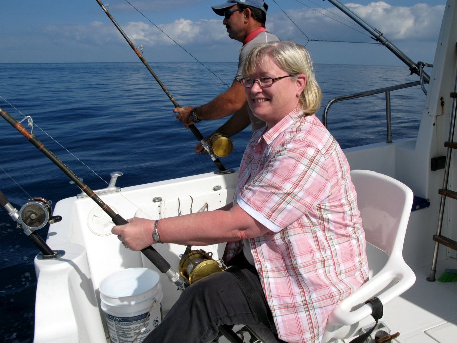 Dawn first fish of the day