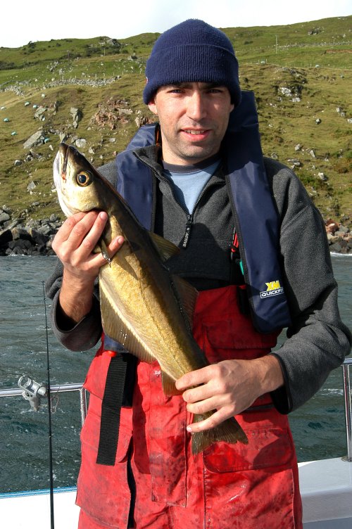 Richard Bradbury with inshore Pollack