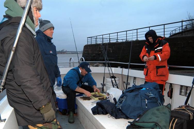 The ABU team heading out into the Mersey