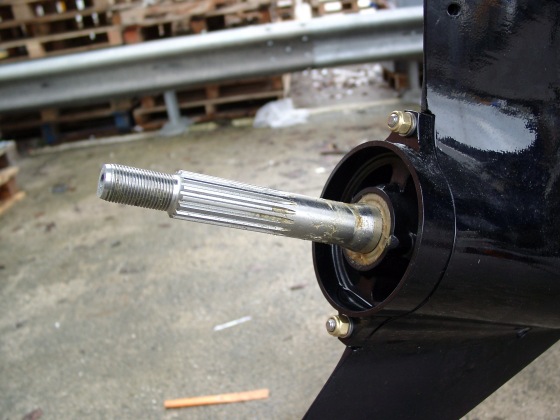 Always grease the prop shaft splines