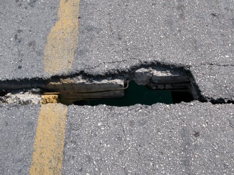 Beware holes in the road