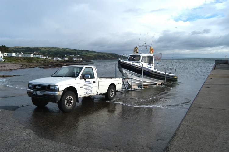 Predator II being launched at Cushendall