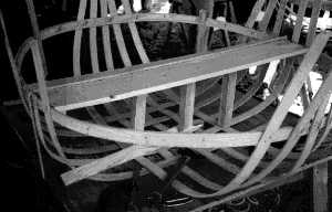 Welsh coracle frame Welsh coracle frame