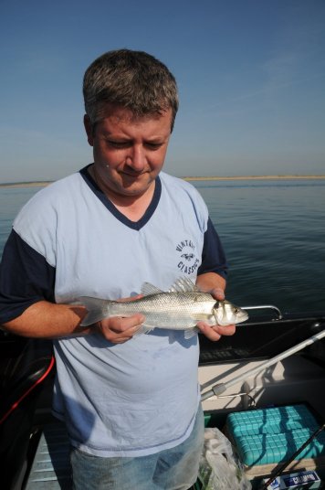 Charlie with our first fish Charlie with our first fish