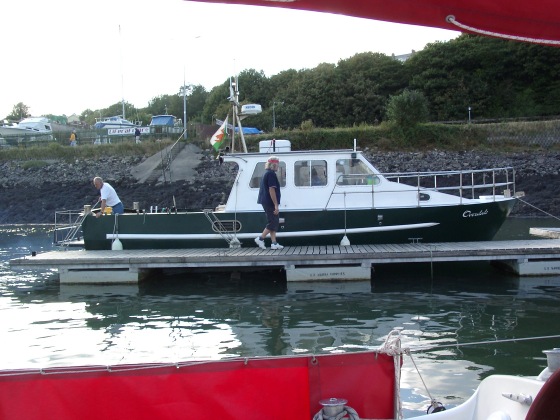 Preparing Overdale at Neyland Marina Preparing Overdale at Neyland Marina
