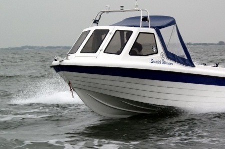 our boat under way